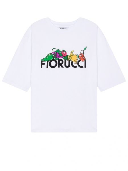 T-shirt con stampa Fiorucci bianco