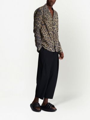 Krekls ar apdruku ar leoparda rakstu Balmain brūns