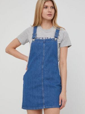 Mini šaty Pepe Jeans modré