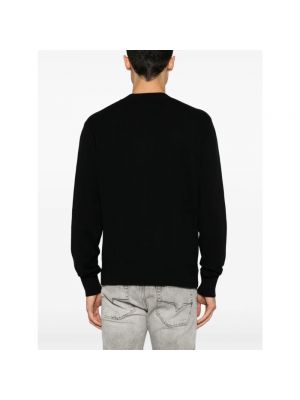 Sweter z kaszmiru Versace Jeans Couture czarny