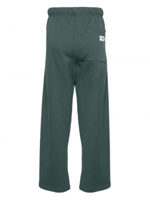 Spodnie sportowe bawełniane z nadrukiem :chocoolate zielone