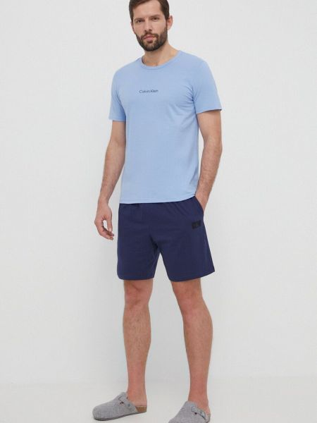 Хлопковые шорты Calvin Klein Underwear синие