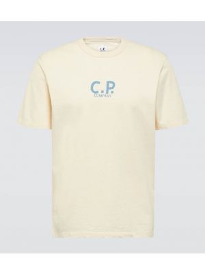 Памучна тениска от джърси C.p. Company зелено