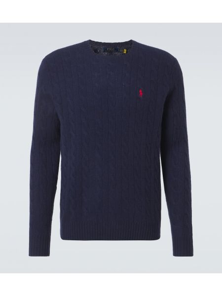 Cashmere ull strikkegenser Polo Ralph Lauren blå