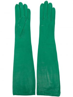 Kožené rukavice Manokhi zelené