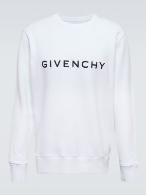 Βαμβακερός φούτερ Givenchy λευκό