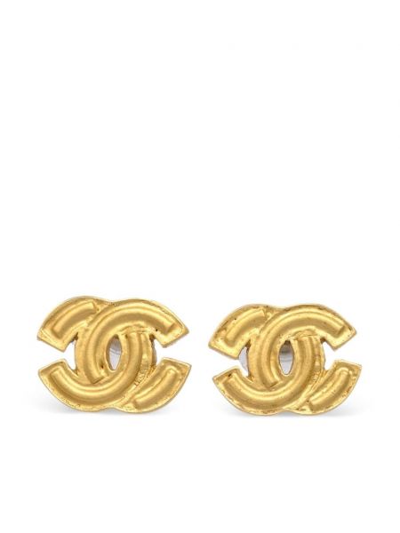 Nitne naušnice Chanel Pre-owned zlatna