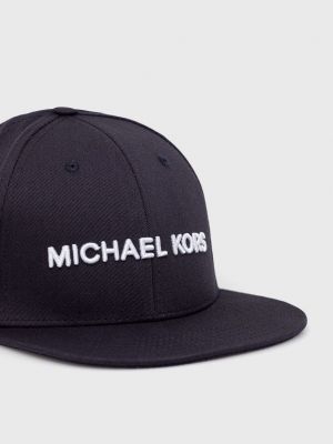 Синяя шапка с аппликацией Michael Kors