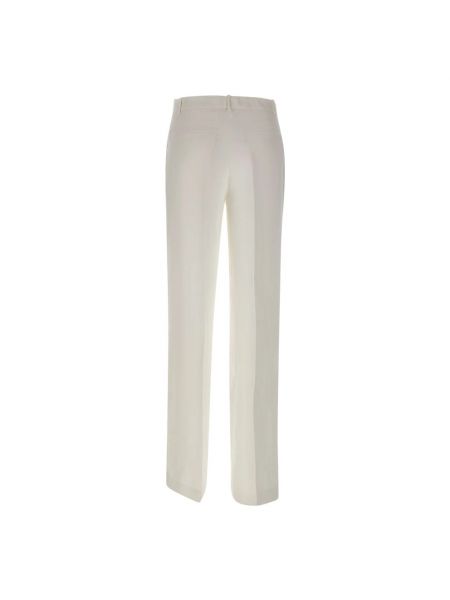 Pantalones rectos de lino P.a.r.o.s.h. blanco