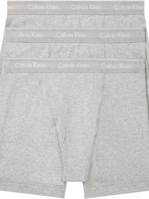 Хлопковые боксеры Calvin Klein Underwear серые
