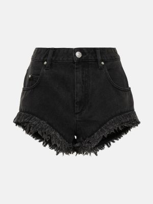 Bombažne kratke hlače Isabel Marant črna