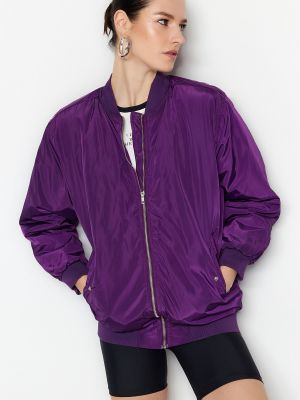 Zimná bunda Trendyol - fialový