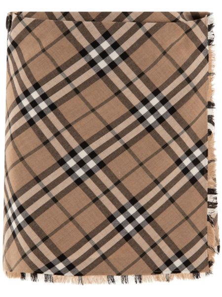 Kontrolleret plisseret nederdel Burberry brun