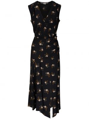 Φλοράλ φόρεμα με σχέδιο Veronica Beard μαύρο