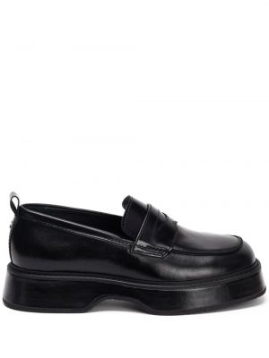Pantofi loafer din piele din piele cu platformă Ami Paris negru
