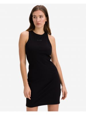 Mini obleka Calvin Klein črna