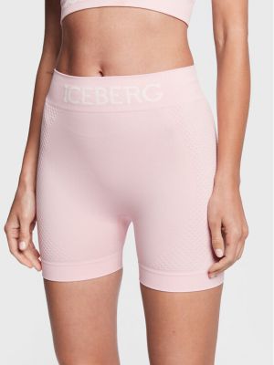 Sportske kratke hlače slim fit Iceberg ružičasta