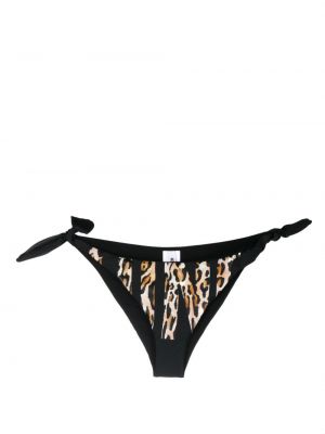 Bikini s potiskom z leopardjim vzorcem Moschino črna