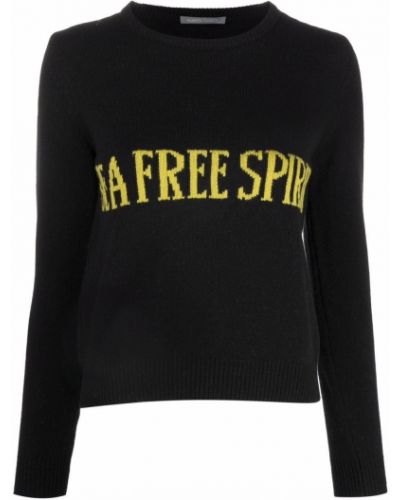 Jersey de punto de tela jersey Alberta Ferretti negro
