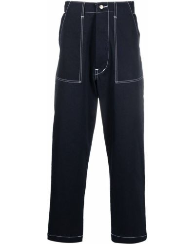 Pantalones chinos de cintura alta Société Anonyme azul
