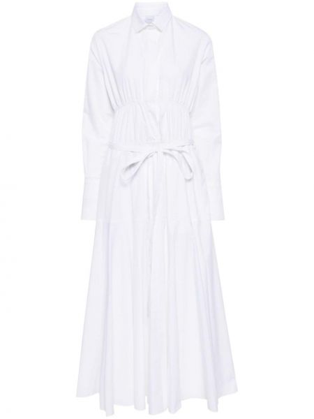 Sukienka koszulowa bawełniana Patou biała
