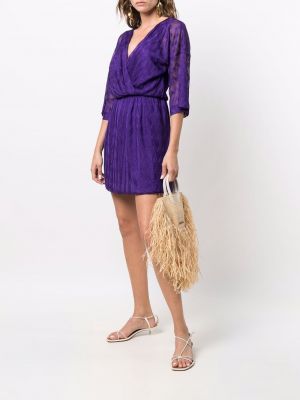Vestido con bordado Missoni violeta
