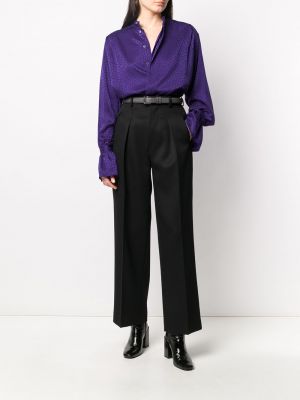 Camisa con lunares con estampado Ami Paris violeta