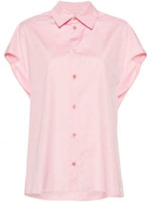 Βαμβακερό αμάνικο πουκάμισο Marni ροζ