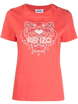 Tigrované bavlnené tričko Kenzo