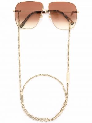 Spalvų gradiento rašto akiniai nuo saulės Givenchy Eyewear auksinė