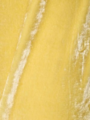 Pantalones rectos de terciopelo‏‏‎ de tela jersey Jil Sander amarillo
