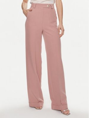 Rovné kalhoty Maryley růžové