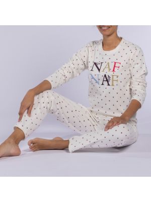 Pijama con perlas Naf Naf negro