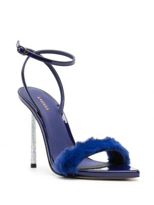 Sandály s kožíškem Le Silla modré
