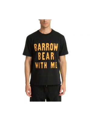 Koszulka z nadrukiem z dżerseju Barrow czarna