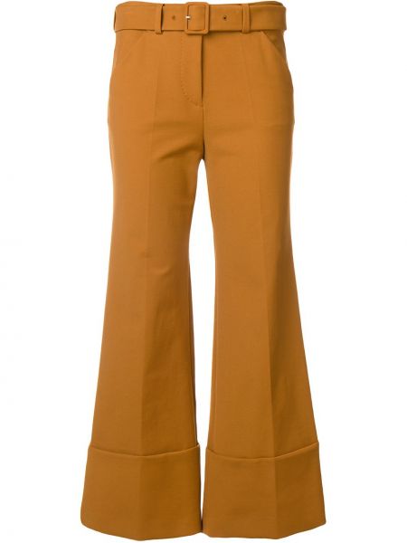 Укороченные брюки Sara Battaglia, коричневые