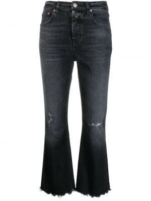 Zerrissene bootcut jeans ausgestellt Closed schwarz
