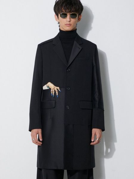 Palton de lână Undercover negru