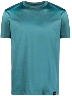 Kokvilnas t-krekls ar apaļu kakla izgriezumu Low Brand zaļš