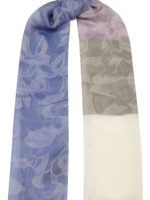 Шелковый шарф Giorgio Armani голубой