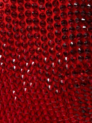 Top court en laine de motif coeur Area rouge