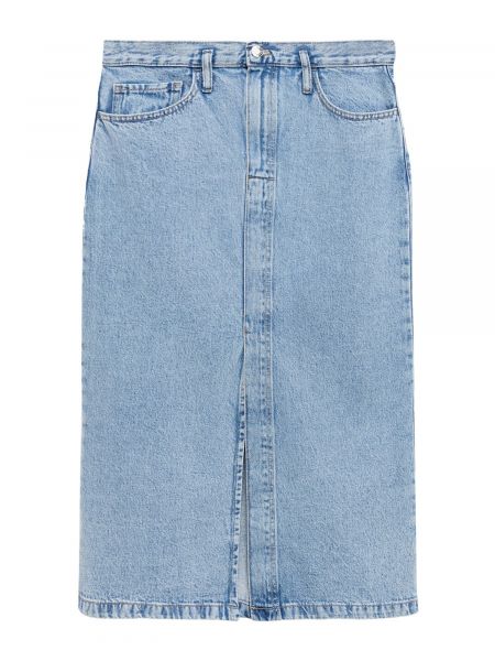 Denimnederdel Mango blå