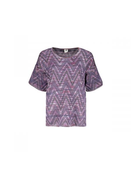 Tričko s krátkými rukávy Missoni fialové