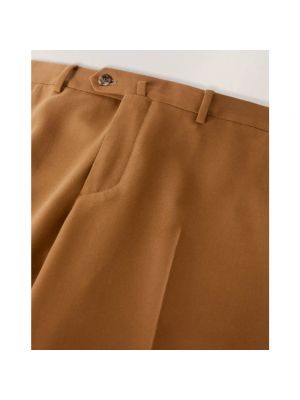 Pantalones rectos de lana Loro Piana marrón