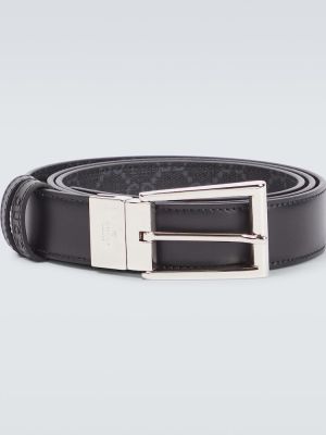 Cinturón de cuero reversible Gucci negro