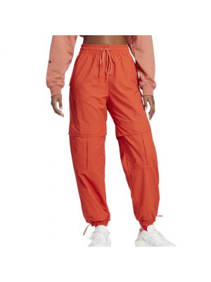 Плетеные спортивные штаны Adidas By Stella Mccartney оранжевые