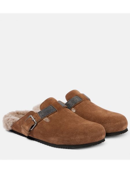 Ruskind mules Brunello Cucinelli brun