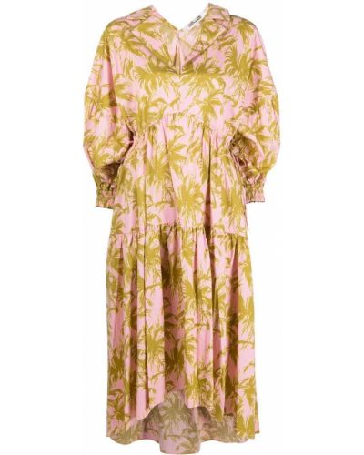 Платье из поплина Dvf Diane Von Furstenberg, розовое