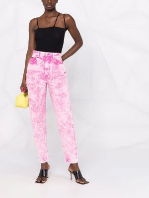 Pantalon taille haute en ambre Dolce & Gabbana rose