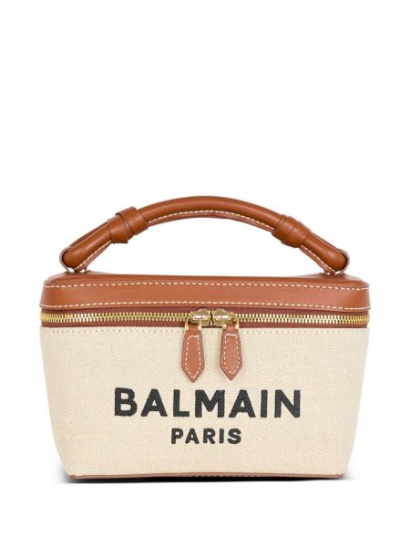 Shopper à imprimé Balmain doré